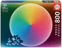 Puzzle 800 Tęcza (okrągłe) G3. Wydawca: Educa. SmakLiter.pl Opakowanie Puzzle 800 Tęcza (okrągłe) G3