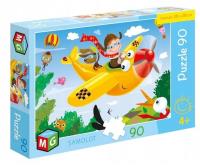 Puzzle 90 Samolot. Wydawca: MULTIGRA. SmakLiter.pl Opakowanie Puzzle 90 Samolot