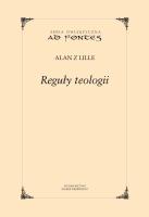 Reguły teologii. Autor: Alan z Lille. SmakLiter.pl Okładka książki Reguły teologii
