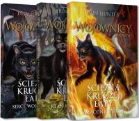 Ścieżka Kruczej Łapy. Trylogia. Autor: Erin Hunter. SmakLiter.pl Okładka książki Ścieżka Kruczej Łapy. Trylogia
