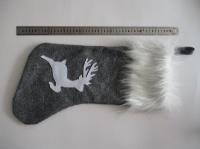 Opakowanie Skarpeta filcowa z futrem. Szara