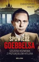Okładka książki Spowiedź Goebbelsa