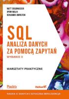 Okładka książki SQL. Analiza danych za pomocą zapytań w.2