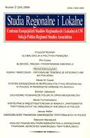 Opakowanie Studia regionalne i lokalne 2/2006