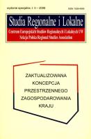 Opakowanie Studia regionalne i lokalne 2006 specjalny