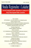 Opakowanie Studia regionalne i lokalne 4/2006