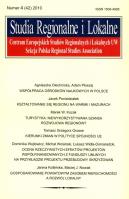 Opakowanie Studia Regionalne i lokalne 4/2010