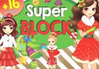 Okładka książki Super block + 16 naklejek