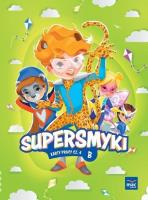 Supersmyki. Poziom B. Karty pracy cz.4 MAC. Autor: Monika Sobkowiak. SmakLiter.pl Okładka książki Supersmyki. Poziom B. Karty pracy cz.4 MAC