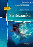 Świtezianka. Lektury z opracowaniem. Autor: Adam Mickiewicz. SmakLiter.pl Okładka książki Świtezianka. Lektury z opracowaniem