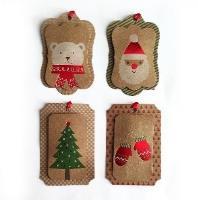 Opakowanie Tagi do podpisywania prezentów z dekoracją 3D - kpl.8szt.