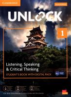 Unlock 1 Listening, Speaking & Critical Thinking Student's Book with Digital Pack. Autor: White N.M., Peterson Susan, Jordan Nancy. SmakLiter.pl Okładka książki Unlock 1 Listening, Speaking & Critical Thinking Student's Book with Digital Pack