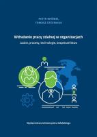 Wdrażanie pracy zdalnej w organizacjach. Autor: ks. Piotr Wróbel, Stefaniuk Tomasz. SmakLiter.pl Okładka książki Wdrażanie pracy zdalnej w organizacjach