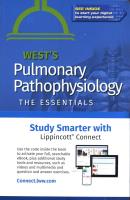 Okładka książki West's Pulmonary Pathophysiology The Essentials Tenth edition