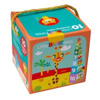 Opakowanie Wieża Kartonowa Piramida 10 klocków Safari