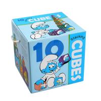 Opakowanie Wieża Kartonowa Piramida Smerfy 10 klocków