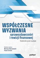 Okładka książki Współczesne wyzwania sprawozdawczości..