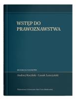 Wstęp do prawoznawstwa. Autor: Andrzej Korybski, Leszek Leszczyński. SmakLiter.pl Okładka książki Wstęp do prawoznawstwa