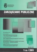 Opakowanie Zarządzanie publiczne 1 (15) 2011