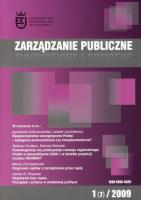 Opakowanie Zarządzanie publiczne 1/2009