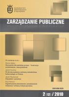 Opakowanie Zarządzanie publiczne 2(12) 2010