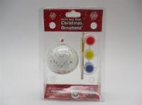 Opakowanie Zestaw kreatywny bombka do malowania farbami, wzór Mikołaj