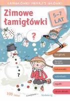 Zimowe łamigłówki. Łamigłówki mądrej główki. Autor: Tamara Michałowska (oprac.). SmakLiter.pl Okładka książki Zimowe łamigłówki. Łamigłówki mądrej główki
