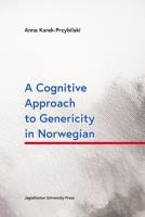 Okładka książki A Cognitive Approach to Genericity in Norwegian