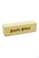 Opakowanie Angry Birds - Drewniany klocek z logo AB