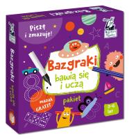 Bazgraki bawią się i uczą 3-6 lat PAKIET. Autor: Monika Sobkowiak, Błachnio-Parzych Anna. SmakLiter.pl Okładka książki Bazgraki bawią się i uczą 3-6 lat PAKIET