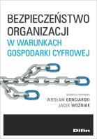 Okładka książki Bezpieczeństwo organizacji w warunkach gospodarki cyfrowej