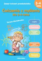 Ćwiczenia z myślenia dla 3-4-latka. Autor: Tamara Michałowska (oprac.). SmakLiter.pl Okładka książki Ćwiczenia z myślenia dla 3-4-latka