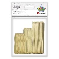 Opakowanie Drewniane patyczki łyżeczki mix 45szt