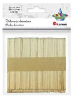 Opakowanie Drewniane patyczki naturalne proste 10x93mm 100szt