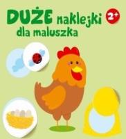 Duże naklejki dla maluszka. Kurka 2+. Autor:   Praca zbiorowa. SmakLiter.pl Okładka książki Duże naklejki dla maluszka. Kurka 2+
