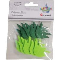 Opakowanie Filcowa trawa 35x25mm mix 20szt