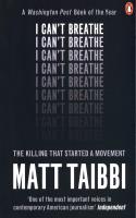I Can't Breathe. Autor: Taibbi Matt. SmakLiter.pl Okładka książki I Can't Breathe