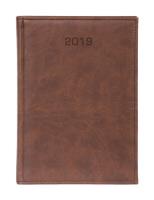 Kalendarz 2019 A5 dzienny Vivella ciemny brąz. Wydawca: ANIEW. SmakLiter.pl Opakowanie Kalendarz 2019 A5 dzienny Vivella ciemny brąz