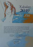 Kalendarz 2019 Jej akt. Autor: Przybyło Sylwester. SmakLiter.pl Okładka książki Kalendarz 2019 Jej akt