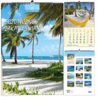 Opakowanie Kalendarz 2022 B3 13 plansz Egzot. Zakątki Świata