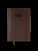 Opakowanie Kalendarz 2022 Lux z gumką V3 A5 dzienny brązowy KKA5DL