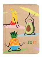 Opakowanie Kalendarz tygodniowy B6 2021 Kraft owoce ALBI