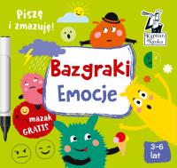 Kapitan Nauka. Bazgraki. Emocje. Autor: Monika Sobkowiak, Pola Augustynowicz. SmakLiter.pl Okładka książki Kapitan Nauka. Bazgraki. Emocje