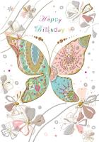Opakowanie Karnet B6 + koperta Urodziny Motyl