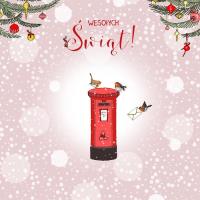 Opakowanie Karnet Swarovski kwadrat CL3506_PO Święta Listy