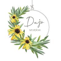 Opakowanie Karnet Swarovski kwadrat CL4005_PO Dużo Szczęścia!