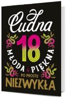 Opakowanie Karnet Urodziny 18 damskie K. B6-1897