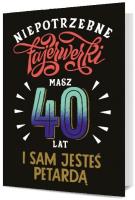 Opakowanie Karnet Urodziny 40 męskie K. B6-1900