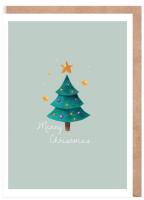 Opakowanie Kartka Boże Narodzenie Choinka, eko koperta K128