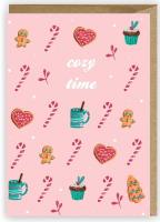 Opakowanie Kartka Boże Narodzenie Cozy time, eko koperta K074